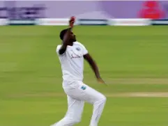  ?? (Getty) ?? Holder in full flight for the West Indies