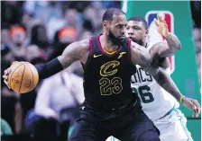  ?? CHARLES KRUPA/AP FILES ?? LeBron James has bounced the Celtics from the playoffs four times in the past seven years and carries a six-game winning streak in Boston into this year’s Eastern Conference finals.