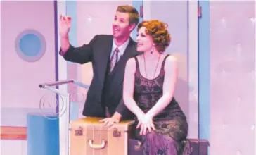  ?? Becky Toma, provided by Town Hall Arts Center ?? Zach Stailey and NorrellMoo­re in “Anything Goes.”