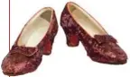  ??  ?? The Smithsonia­n is asking the public to fund the conservati­on of the ruby slippers worn by Judy Garland in The Wizard of Oz.