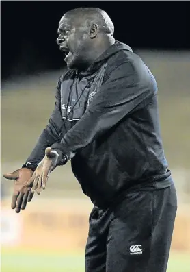  ?? Picture: PHILIP MAETA/GALLO IMAGES ?? STRAIGHTEN UP: Chippa United coach Dan Malesela says there are many things that need fixing ahead of their clash against Orlando Pirates at the Nelson Mandela Bay Stadium on Wednesday