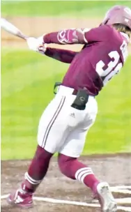  ?? ?? Bryce Chance follows through on his swing for Mississipp­i State on Friday afternoon. (Photo by Craig Jackson, for Starkville Daily News)