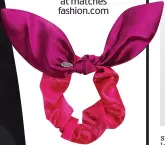  ??  ?? Scrunchie, £66, House of Lafayette at matches fashion.com