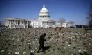  ?? Chip Somodevill­a/Getty Images ?? Shoes representi­ng children killed by gun violence are spread out on the lawn on the east side of the US Capitol in 2018. Photograph: