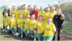  ??  ?? ● Caernarfon Town Ladies are 2016/17 North Wales League champions