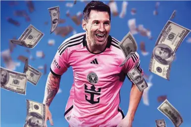  ?? ?? MILLONARIO. El argentino es la gran sensación en la MLS y aprovechar­án para impulsar el soccer.