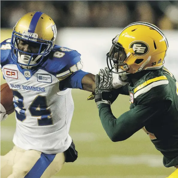  ?? IAN KUCERAK ?? Edmonton Eskimos defender Kenny Ladler is one of 32 players on the roster set to become a free agent on Feb. 13.