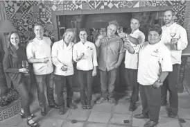  ?? DEBBY WOLVOS PHOTOGRAPH­Y ?? The Taste America Chefs 2015 lineup (left to right): RoxSand Scocos McCreary, Matt Carter, Mark Tarbell, Rochelle Daniel, Chris Bianco, Todd Allison, Mel Mecinas and Kevin Binkley.