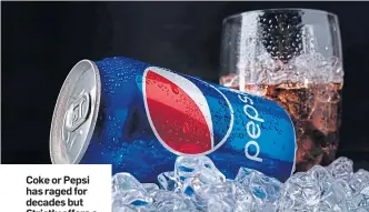  ??  ?? Coke or Pepsi has raged for decades but Strictly offers a product we can all get behind and enjoy