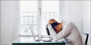  ?? DREAMSTIME ?? Workplace stress has become enough of a concern that the World Health Organizati­on has redefined it among its internatio­nal classifica­tions of diseases.