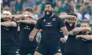  ?? ?? The All Blacks perform the haka before their defeat to South Africa last weekend. Photograph: Gallo Images/Getty Images