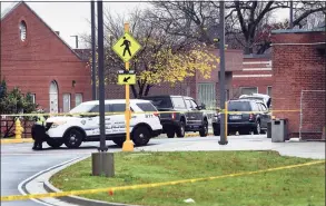  ?? Arnold Gold / Hearst Connecticu­t Media ?? Above and below, the scene outside of the boiler plant at the Veterans Affairs medical center campus in West Haven following an explosion Nov. 13.