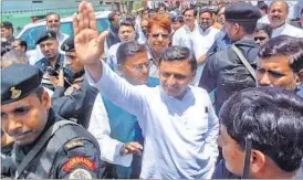  ?? HT PHOTO ?? CM Akhilesh Yadav in Varanasi on Tuesday.