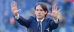  ??  ?? L'allenatore della Lazio Simone Inzaghi