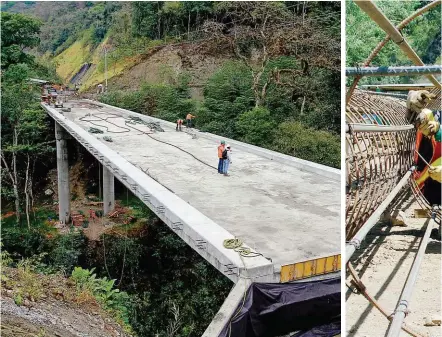  ??  ?? El arranque de obras en infraestru­ctura vial en Antioquia se sumará a proyectos en plena ejecución