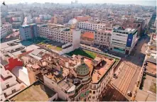  ??  ?? These pictures show the rooftops of old buildings in central Casablanca where poor locals have built shanty homes. — AFP photos