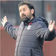  ??  ?? Dundee manager Paul Hartley.