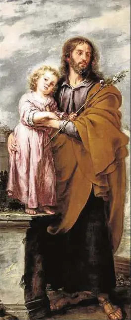 ??  ?? San José con el Niño. Murillo. Museo de Bellas Artes de Sevilla