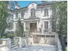  ?? SOTHEBY'S INT'L. REALTY ?? The home has a cut-limestone facade, arched windows and wrought-iron yard fence.
