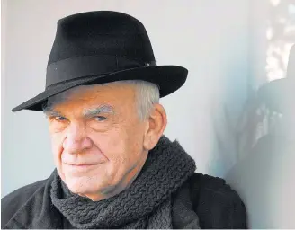  ?? COMPANHIA DAS LETRAS ?? Astro. O checo Milan Kundera nãofalava uma palavra de francês quando mudou para Paris