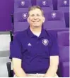  ?? COURTESY OF MELANIE CONFUSIONE ?? Brian Buwalda, an Orlando City season ticket holder killed during Hurricane Irma, was remembered with a moment of silence.