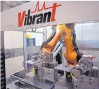  ?? COURTESY OF VIBRANT CORP. ?? Vibrant Corp. leveraged SBIR grants to develop its new robotic machine for fully automated, nondestruc­tive testing of aircraft parts.