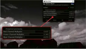  ??  ?? Create striking black-andwhite photos with GIMP’S Mono Mixer tool