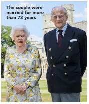  ??  ?? The couple were married for more than 73 years