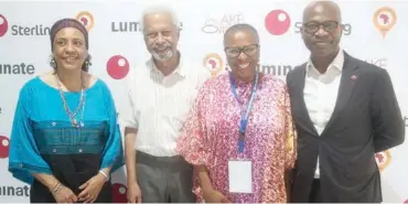  ?? ?? Ivorian artist and headline author, Veronique Tadjo; winner of the 2021 Nobel Prize for Literature, Prof Abdulrazak Gurnah, Founder, Ake Festival, Lola Shoneyin and a guest at the Arts Festival