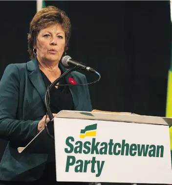  ?? KAYLE NEIS ?? Sask. Party leadership candidate Alanna Koch has so far received campaign donations from 29 corporatio­ns, totalling $50,500. Individual­s have donated another $66,550.