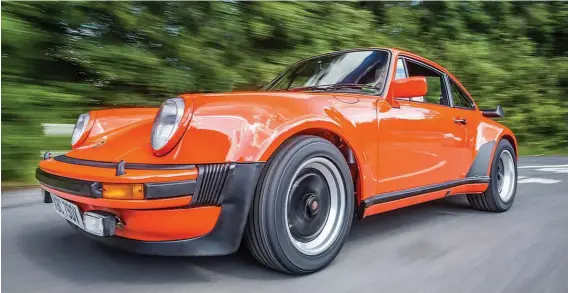  ??  ?? Above: Few cars have as much ‘presence’ out on the road as the 930 Turbo. No surprise, then, that it was one of the most desired cars of the 1970s and ’80s