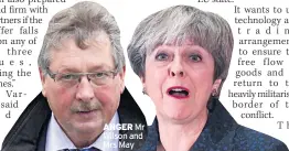  ??  ?? ANGER Mr Wilson and Mrs May