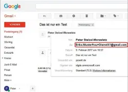  ??  ?? Spamschutz: Eine Mailadress­e nach dem Muster „+Anbieterzu­satz@gmail.com“lässt sich bei vermehrtem Spamaufkom­men über Filter einfach löschen.