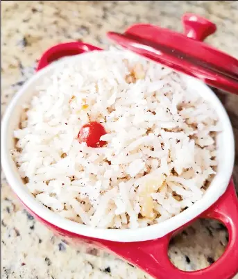 Kitchen experiment: Coconut Shine Rice - PressReader