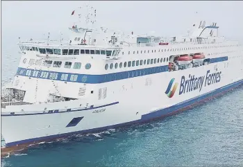  ?? Picture: Britanny Ferries Galicia ?? SETTING SAIL
The new Britanny Ferries ship, Galicia.