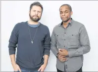  ?? AP PHOTO ?? In this Nov. 27 photo, actors James Roday, left, and Dule Hill pose for a portrait in New York to promote their TV film, “Psych: The Movie.”