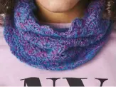  ??  ?? The cosy cowl is worked in rows as a narrow rectangle and seamed along the short edge