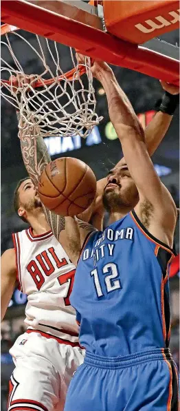  ?? GETTY IMAGES ?? Steven Adams is having the best season of his career.