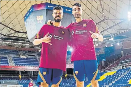  ?? FOTO: FCB ?? Matheus y André Coelho son dos refuerzos de lujo para un Barça que quiere volver a pelear por todos los títulos
La adaptación de los dos está siendo muy buena y prometen dar alegrías a la afición