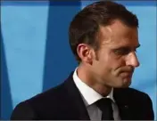  ?? (Photo AFP) ?? Emmanuel Macron estime que le texte est trop sécuritair­e.