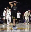  ?? RONALD MARTINEZ — GETTY IMAGES ?? The Warriors' Stephen Curry scored 19 of his team-high 27 points in the fourth quarter Sunday in a loss to the Los Angeles Lakers.