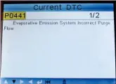  ??  ?? Our first fault found was ‘P0441 – Evaporativ­e Emission System Incorrect Purge Flow’. We’ll first look at the carbon canister area for signs of leaks or split pipes.