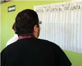  ?? ALONSO TENORIO ?? Andrés Jiménez votó por primera vez en las elecciones del 2018.