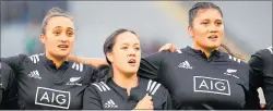  ?? PHOTO / PHOTOSPORT ?? Ruahei Demant, Arihiana Marino-Tauhinu and Leilani Perese will start for the New Zealand team against the United States today.