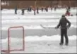  ?? PETE BANNAN – DIGITAL FIRST MEDIA ?? Amy Copeland of Merion is ready for some pond hockey at Fenimore Woods.