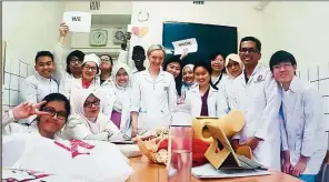  ??  ?? Being a medical student involves tough work but it is exciting, enjoyable and interestin­g.