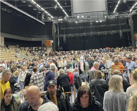  ?? BILDER: DANIEL CLAESON ?? Partille Arena fylldes med 4 000 personer.