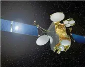  ?? Foto: Airbus Defence and Space/dpa ?? Der neue Satellit 172B des europäi schen Betreibers Eutelsat fliegt mit E Antrieb. Das etwa 3,5 Tonnen schwere High Tech Gerät ist da mit ein Vorreiter.