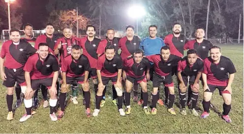  ??  ?? JURÍDICO DE PEMEX buscará realizar un excelente torneo en el futbol de la Refinería Madero.