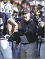  ?? Jessica Hill / Associated Press ?? Yale football coach Tony Reno will use the fall to develop the Bulldogs’ talented young players since the Ivy League decided to cancel all fall sports.